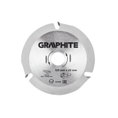 Диск відрізний Graphite 55H599 по дереву 125*22,2*2,8 мм - фото