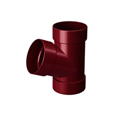 Трійник труби Rainway 67° 100 мм червоний - фото