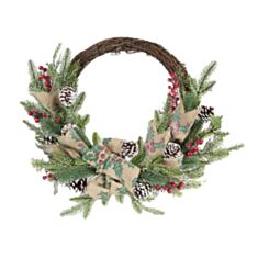 Вінок новорічний BonaDi RM1-941 50 см - фото