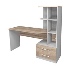 Стол компьютерный Dexter R серый - фото