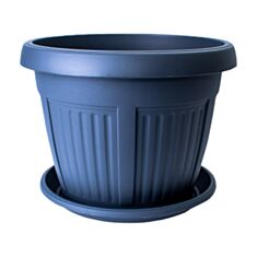 Горщик Алеана Ніколь з підставкою 113002 40*30 см граніт - фото