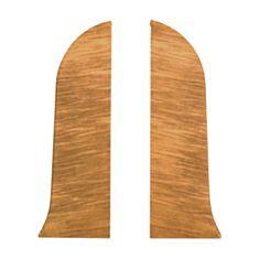 Комплект заглушок для плінтуса ТІС 0028-ПЛГЗК дуб комо 2 шт - фото