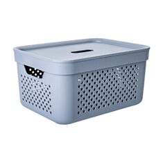 Корзина для белья Алеана Simple 171036 15 л серая матовая - фото