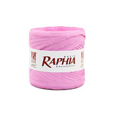 Лента рафия Bolis розовая - фото