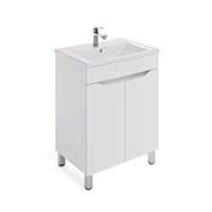 Тумба Respect-M New Line ТН3-60 белая с умывальником  Thin 60 - фото