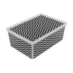Коробка з кришкою Qutu Light Box Zig Zag 10 л - фото