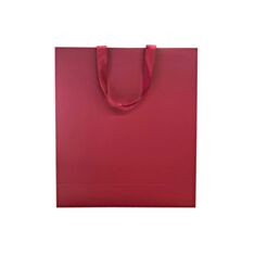 Пакет подарочный VistaPaket 35*40*12 см винный матовый - фото