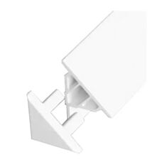 Заглушка для декоративної планки Ravak XB430001 10 мм біла - фото