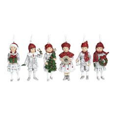 Іграшка на ялинку Дітки BonaDi 707-889 12 см 6 дизайни - фото