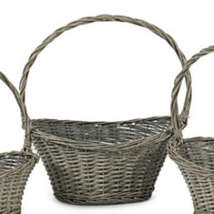 Корзина плетеная Юбка L Кактус 106461-3 овальная 41*30*21/46 см - фото