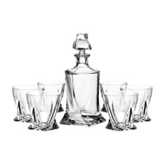 Набір для віскі Bohemia Quadro b99999-99A44 340мл*6шт/750мл/7пр - фото