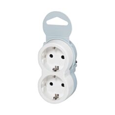 Розгалужувач Legrand 50655 із заземленням білий - фото