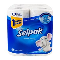 Рушник паперовий Selpak 3+1 шт - фото