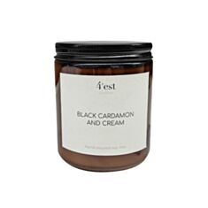 Свічка ароматична 4'est Black Cardamon в склянці з кришкою 250 мл - фото