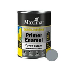 Грунт-эмаль быстросохнущая Maxima серая мат 2,5 кг - фото