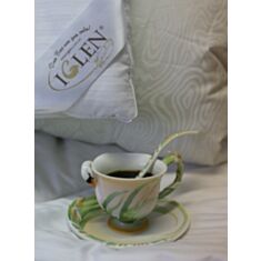 Ковдра Iglen 14020551+711 вовняна демисезонна жакард стебнована 140*205 - фото