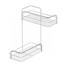 Полиця для ванни кутова Vanstore 09260 НС 2-ярусна - фото