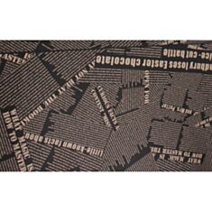 Бумага упаковочная крафтовая LaPrida 255-1524 Газета черная - фото