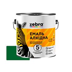 Емаль алкідна Зебра ПФ-116 зелена смарагдова 0,25 кг - фото
