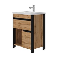 Тумба Ювента Bronx Brx-65 без умивальника 65 см дуб Вотан - фото