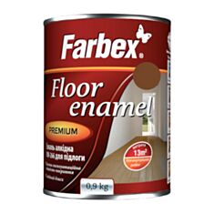 Емаль алкідна Farbex ПФ-266 жовто-коричнева 0,9 кг - фото