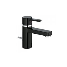 Смеситель для раковины с донным клапаном Kludi Zenta Black & White 382508675 - фото