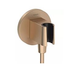 Шлангове з'єднання з тримачем Hansgrohe Fixfit S 26888140 бронза матовий - фото