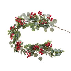 Гірлянда декоративна BonaDi YE1-010 з червоними ягодами 150 см - фото