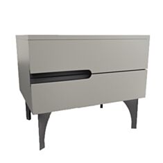 Тумба приліжкова Merx Gallery ГЛ250 сиза 26012515(Л) - фото