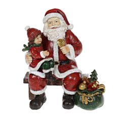 Декоративна статуетка Веселий Санта BonaDi 707-893 16,5 см - фото
