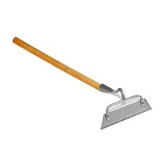 Сапка 70-860 нержавійка 200 мм з держаком 1 м - фото