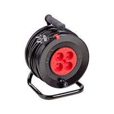 Подовжувач на котушці Леміра У16-01 4 розетки 2х1,5 50 м - фото