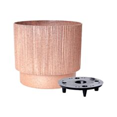 Горщик Алеана Осло 128031 зі вставкою 20*17,5 см карамель Wood - фото