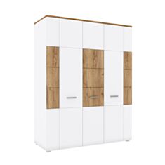 Шкаф Candy N 5D дуб крафт табако/белый матовый - фото