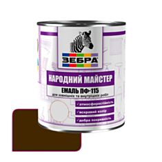 Эмаль Zebra Народный Мастер ПФ-115 559 защитный хаки 0,9 кг - фото