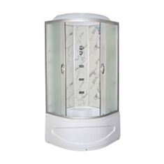 Гідромасажний бокс Vivia TKF90 WG Білий мармур - фото