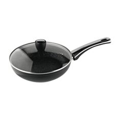 Сковорідка з кришкою Vinzer Granite Induction 89434 24 см - фото