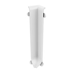 Кут внутрішній для плінтуса Алюпро RAL-9016 60 мм білий глянцевий - фото