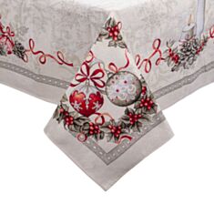Скатертина новорічна гобеленова Lefard 732-310 Kris lurex 140*240 см - фото