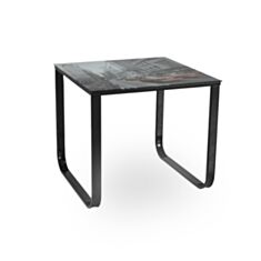 Столик журнальный стеклянный Taxi D New York серый - фото