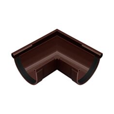 Кут ринви зовнішній Rainway 90° 130 мм коричневий - фото