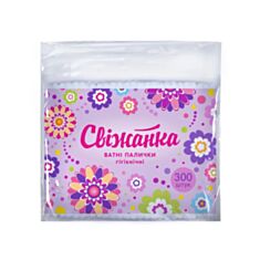 Ватні палички Свіжанка 300 шт - фото