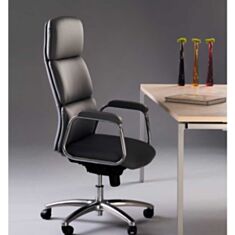 Крісло для керівників CALIFORNIA steel chrome ECO-30 - фото