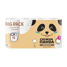 Папір туалетний Сніжна Панда Premium Aroma Plus 16 шт - фото