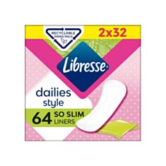 Прокладки щоденні гігієнічні Libresse Daily Fresh Normal 64 шт - фото