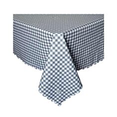 Скатертина Прованс Simfoni сіра клітинка 136*136 см - фото