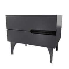 Тумба приліжкова Merx Gallery ГЛ250 антрацит 26012512(П) - фото