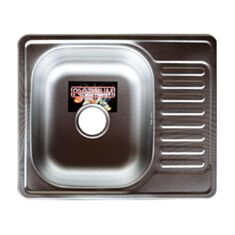 Кухонная мойка Platinum 5848 0,8 мм 58*48*18 см полированная - фото