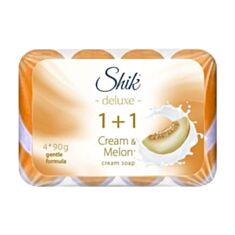 Мило туалетне Shik 1+1 Deluxe Крем & Диня 360 г - фото