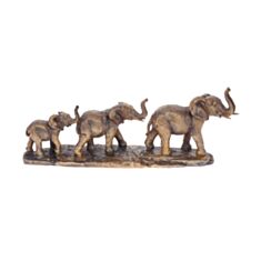 Фігурка BonaDi 450-911 Сім'я слонів 46 см бронза - фото